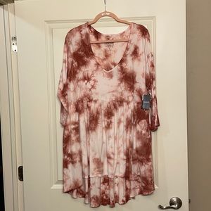 TORRID tie dye tunic style top.